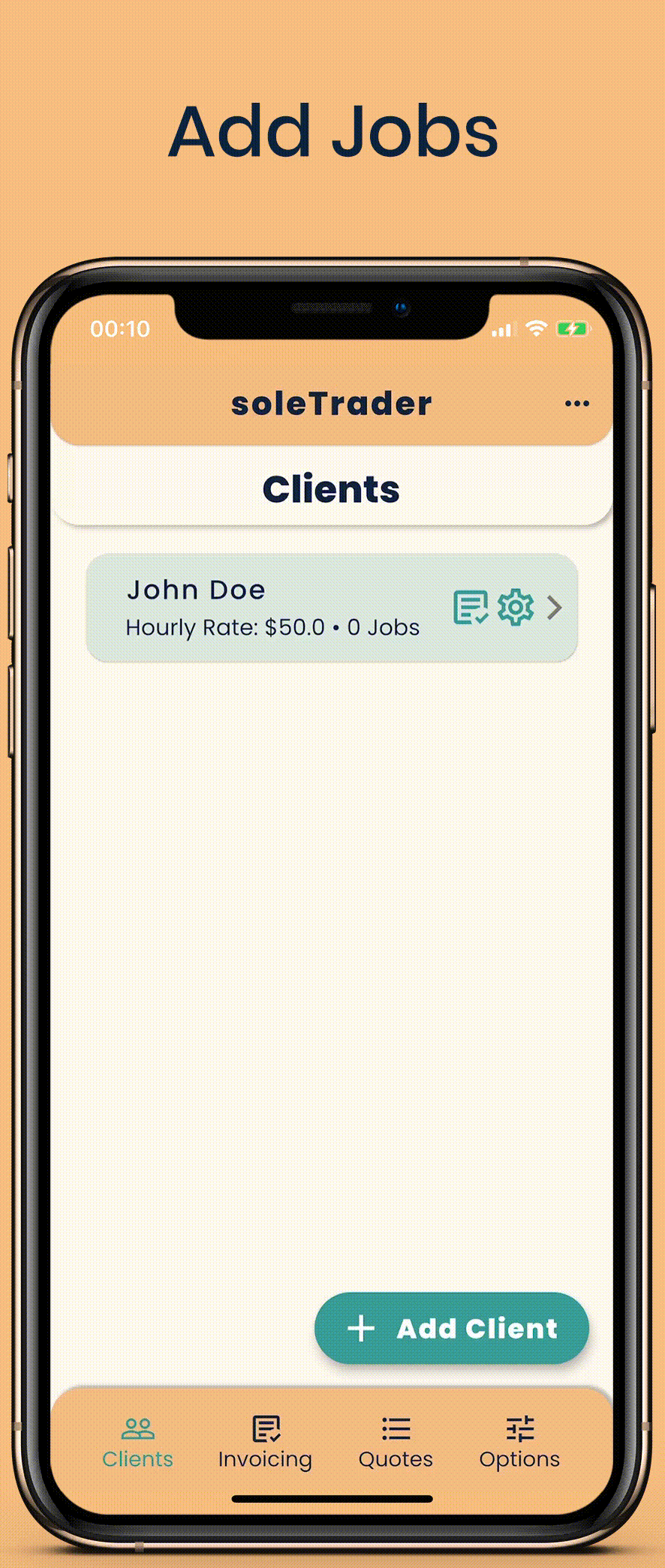 soletrader app add job mini tutorial