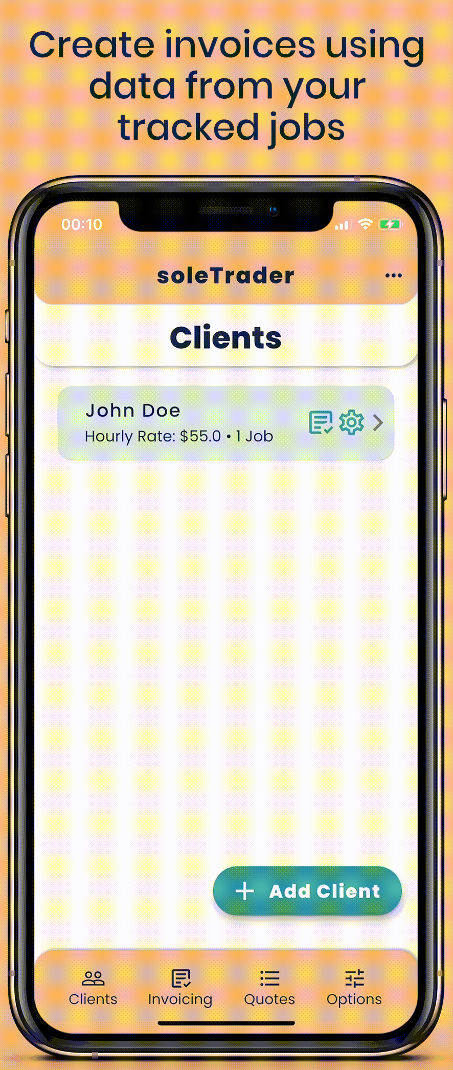 soletrader app generate invoice mini tutorials
