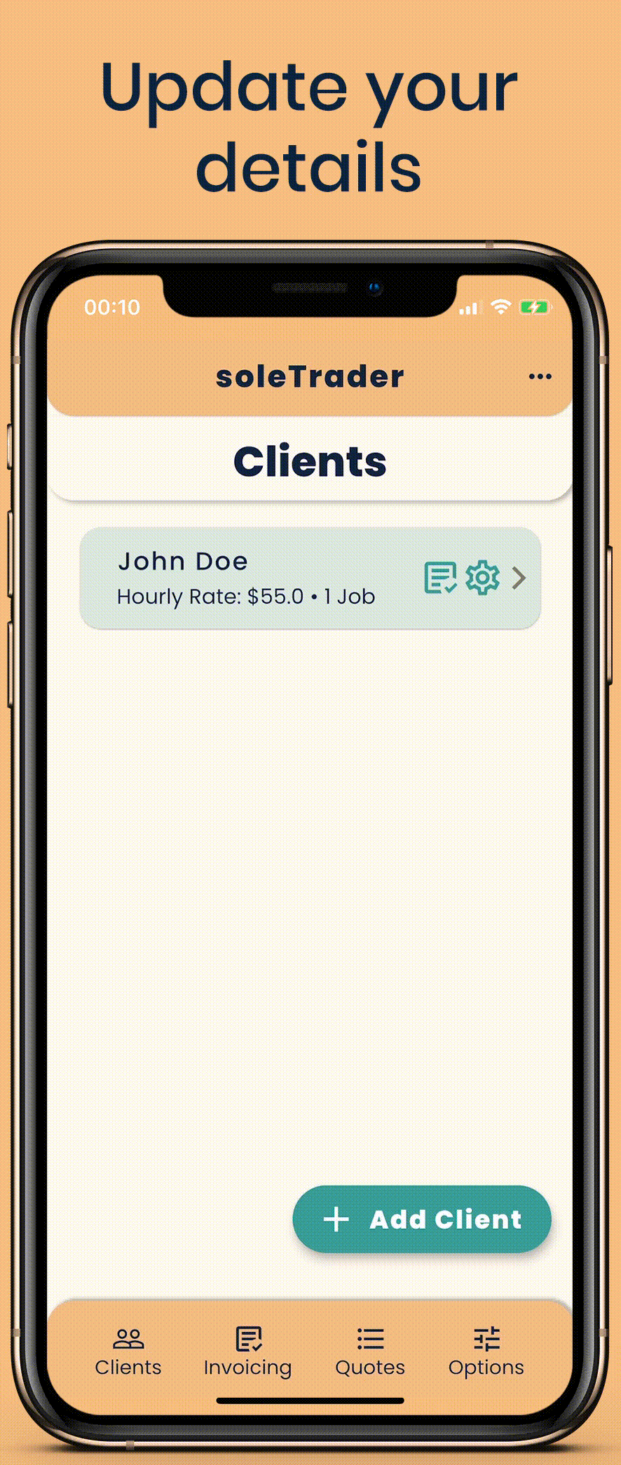 soletrader app update details mini tutorials